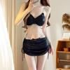 Traje de Baño Dividido de Secado Rápido para Mujer, Bikini Sexy de Tres Piezas con Cintura Descubierta, Adelgazante y con Sensación de Alta Gama, Traje de Baño para Vacaciones de Verano