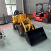 Cargador eléctrico pequeño, totalmente hidráulico, tracción en las cuatro ruedas, carretilla elevadora pequeña, ingeniería, transporte, cortadora de césped agrícola multifuncional.
