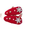 Grampo de Cabelo Floco de Neve Vermelho de Pelúcia para Ano Novo, Presilha Lateral em Forma de Estrela, Grampo Doce e Fofo, Acessório de Cabelo com Atmosfera de Natal