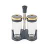 Conjunto de Frascos de Especiarias de Vidro Rotativo Grande Capacidade Portátil Selado à Prova de Umidade Doméstico para Venda por Atacado