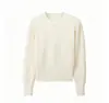 Suéter de Punto Versátil Adelgazante Simple Estilo Coreano 2026 Otoño/Invierno Nuevo Top Pulóver de Cuello Redondo para Mujer