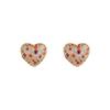 Pendientes Guriya de amor con diamantes 2024 nuevas explosiones pendientes de lujo de alta gama pendientes con pasadores de plata de ley 925