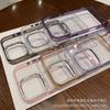 Funda Acrílica con Marco de Diamantes para iPhone16ProMax Agujero Grande Apple 15 Transparente Protectora Resistente a Caídas
