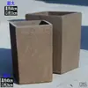 Vasos de Cerâmica para Horta sem Esmalte, Vasos Extra Grandes para Plantio de Árvores em Varandas, Caixas Quadradas de Cerâmica Escovada para Plantio de Vegetais