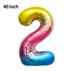 Nuevo globo digital de gas de 40 pulgadas versión americana grande 0-9 Imitación de globo americano de aluminio arreglo digital para fiesta de cumpleaños