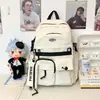Mochila 26 Nuevo Estilo Moda Callejera Gran Capacidad Estudiante Escolar Simple Ropa de Trabajo Informal Casual para Viajes