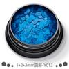 Serie Fluorescente de Venta Caliente Transfronteriza 1+2+3 mm Redondo Polvo de Cebolla Arte para Uñas Degradado Polvo Láser Esmalte de Uñas en Gel