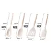 Nuevo Set de Espátulas de Silicona y Espumadera, Espátula Antiadherente para Cocina, Resistente a Altas Temperaturas, Raspador para Hornear, Utensilio de Cocina