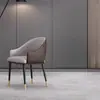 Cadeira de Jantar Moderna de Luxo Leve Mesa de Jantar de Hotel Banqueta Lazer Doméstico Negociação Restaurante Encosto Cadeira de Hotel Simples