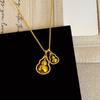 Novo Colar Pingente Diamante Folu Corajoso da Sorte Estilo Chinês Feminino Luxo Leve Elegante Moda Colar Versátil Corrente de Lã