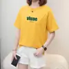 Camiseta de Manga Corta de Comercio Exterior Talla Grande para Mujer, Nuevo Estilo Verano 2026, Corte Holgado para Mujeres Talla Grande, Manga Media, Cubre Vientre, Top para Madres de Mediana Edad