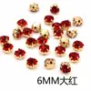 Moda cristal de proteína color base dorado taladro de garra pedrería taladro de coser a mano material para accesorios de pelo de lazo DIY hechos a mano al por mayor