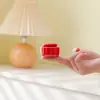 Mini pote de chá de cerâmica, pequeno pote de porcelana esmaltada rosa, caixa de pó de rouge, recipiente portátil selado, pode ser impresso com logotipo