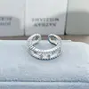 Anillo abierto colorido "Fingertip Honey Whisper" de alta gama con piedras preciosas coloridas, ligero, estilo retro, apilable, súper elegante para mujer.