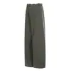 Calça de Trabalho Rumei Estilo Retrô Americano Patchwork Desconstruído Lavada para Homens, Primavera High Street Solta de Perna Larga Comprimento Total