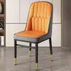 Silla de comedor de lujo ligero para comedor del hogar, silla con respaldo para comer, taburete informal de mahjong, mesa de comedor de restaurante nueva, silla de negociación