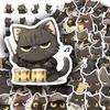 63 Pegatinas de Grafiti de Gatito Negro, Lindo Animal Gato Creativo DIY Carcasa de Teléfono Móvil Equipaje Paquete de Pegatinas Impermeables