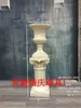 Nova Decoração de Casamento Coluna Romana Dourada Suporte para Vaso de Flores Estilo Europeu Listrado Troféu Fibra de Vidro Adereços de Casamento