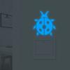 Novo YG37 personalizado adesivos gratuitos luminosos sete estrelas joaninha três cores interruptor adesivos casa decoração de parede adesivos de parede autoadesivo