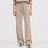 Pantalones Deportivos de Pierna Ancha de Cintura Media Cálidos para Mujer para Exteriores, Yoga, Fitness, Sueltos, Cepillados