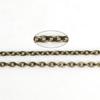 Bolsa de 5 m hecho a mano diy aretes de perlas accesorios cadena cadena O joyería cadena extendida en stock venta al por mayor