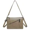 Bolsa de Ombro Única Transfronteiriça Simples e Estilosa para Mulheres, Verão 2025 Casual Multicamadas Versátil para o Dia a Dia Crossbody Pequena Quadrada