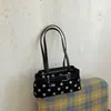 Bolso de lunares estilo coreano, bolso de gran capacidad para llevar bajo el brazo, elegante y único para mujer, adecuado para ir al trabajo, con un toque de alta gama, bolso de hombro para mujer