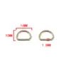 Conector de Fio de Ferro com Anel D, Não Desbota, Em Estoque, Anel Semicircular Espessado Não Desbota, Acessórios para Chaveiro de Bolsa