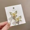 Mini Grampo de Cabelo Borboleta de Pérola para Mulheres Pequeno Exquisito Luxo Leve Nicho Presilha Pinça Design Girlish de Alta Qualidade Acessórios de Cabelo
