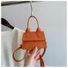 Comércio Exterior Mini Cor Contrastante 2025 Moda Retrô Novo Estilo de Menina Simples Transversal Ombro Mochila Pequena Bolsa de Ombro
