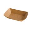 Caja de papel kraft tipo barco caja para llevar fideos de batata asada caja abierta desechable caja de papel kraft para llevar impermeable y a prueba de aceite biodegradable