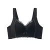 Sujetador sexy de encaje ajustable push-up anti-caída para mujer, copa perforada transpirable, sujetador sin costuras levanta-busto
