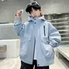 Ropa para Niños Chaqueta con Capucha para Niños Cortavientos Otoño 2025 Nueva Para Niños Grandes Casual Moderna Fresca Chaqueta Venta al por Mayor Transfronteriza