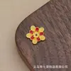 Acessórios Pequenos de Flor em Liga Esmaltada Retenção de Cor Pingente DIY Estilo Antigo Grampo de Cabelo Acessórios Ornamentais Fabricante Direto Atacado