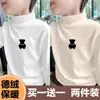 Y2119# Ropa Infantil Otoño e Invierno Camiseta Cuello Semi-alto Camisa de Respaldo Niños De Rong Joker Camiseta de Manga Larga Chaqueta de Dibujos Animados Tendencia