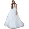 Comércio Exterior Europeu e Americano Amazon AliExpress wish estação independente Novo Elegante simples longo elegante emagrecedor vestido de noiva