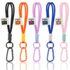 Llavero de Cuerda para Mochila Exterior Cordón Trenzado de Nylon Mosquetón Pulsera para Pareja Lanyard de Bolsa Muñeco de Moda