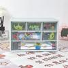 Caja de almacenamiento tipo cajón a prueba de polvo Jiugongge estilo ins, transparente, para el hogar, dormitorio, escritorio, joyería, artículos diversos, caja de acabado