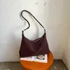 2026 Nueva Bolsa Coreana de Nicho Minimalista Textura Suave Forma de Empanadilla para Debajo del Brazo Bolsa de Hombro Única para Viajar Bolsa Cruzada