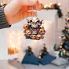 Árbol de Navidad Transfronterizo de Calabaza Nuevos Adornos de Decoración Llavero de Halloween de Terror Personaje Decoración Plana para Coche Mochila