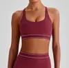 Top de tirantes de yoga ajustado transfronterizo europeo y americano, sujetador deportivo a prueba de impactos, ropa para Pilates, correr, fitness al aire libre para mujer 2231