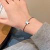 2024 Novo Pulseira de Metal Explosão de Mão Feminina Estilo Hip Hop Cool Europeu e Americano Estilo Frio Pulseira Estrela de Cinco Pontas Joias Vintage