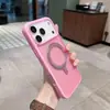 Funda magnética para teléfono con tacto de piel mate para iPhone 18 Pro Max Apple 17 Pro Cubierta de cobertura completa Protección contra caídas