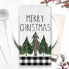 Toallas Pequeñas Populares Navideñas Estampadas Transfronterizas, Paños de Cocina para Platos, Toallas de Mano Absorbentes de Secado Rápido para el Hogar, Venta al por Mayor desde el Fabricante