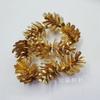 Piña de pino de simulación de plástico dorado piña de pino falsa de plástico accesorios para manualidades navideñas accesorios DIY 2-5 cm