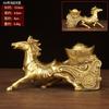 7Yx Venta al por mayor Cobre Rijindou Caballo Dorado Adornos para Coche Cobre Lingote de Caballo Adornos Cobre Caballo Adornos para Coche Cobre