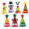 Novo chapéu de feltro de Natal para vestir em Natal, suprimentos para crianças e adultos, chapéu de boneco de neve, velho, festa, vestido