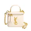 Bolsa Caixa Estilo Chanel para Mulheres, Vendida ao Vivo Transfronteiriça, Bolsa de Ombro e Transversal com Design de Nicho Matelassê Ysl, com Acabamento de Alto Padrão