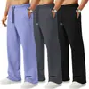 2026 Amazon Pantalones de Verano de Color Sólido para Hombre Multicolores Moda Rectos Simples Deportivos Modernos Versátiles Casuales