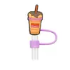 [dona] Tapa de Joyería para Popote de Silicona Reutilizable Barra de Fiesta Tapón de Polvo para Popote Venta al por Mayor Transfronterizo